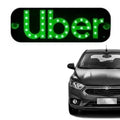 Placa LED UBER USB  para Para-brisa | Identificação para Motoristas