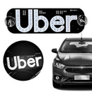 Placa LED UBER USB  para Para-brisa | Identificação para Motoristas