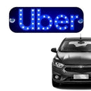 Placa LED UBER USB  para Para-brisa | Identificação para Motoristas