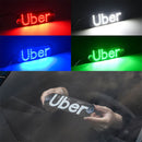 Placa LED UBER USB  para Para-brisa | Identificação para Motoristas